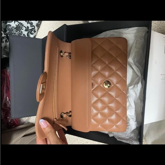 SOLD! Chanel small 22s caramel classic flap - Picture 7 of 11